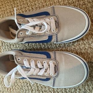 Vans Canvas Sneakers with Blue Accents